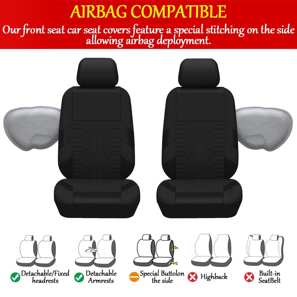 Coprisedili Auto Set Completo per Suzuki Vitara (LY 2015-2025 2026), Fodere Sedili Protezione Anteriore Posteriore Sportivo Traspirante Lavabile Accessori Interni,Normal-A