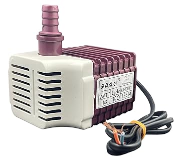 Aster 18 Watt Submersible Water Pump - 180V-230V, 1.85 M Cooler Pump for Desert Air Cooler, Aquarium, Fountains (18 Watt)