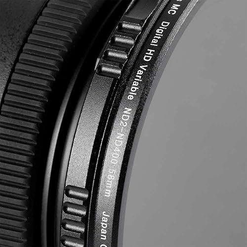 Miniatura 8 de Filtro ND Ultimaxx de 2.835 in ND2-ND400 Fader Filtro de lente ajustable de densidad neutra variable Filtro ND dinámico Vidrio óptico