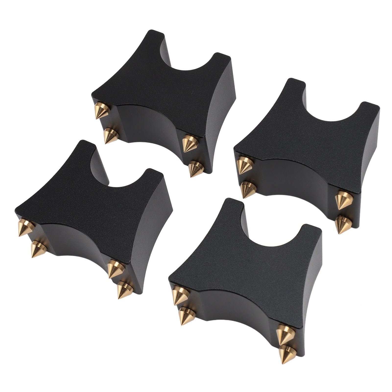 4 Pezzi Supporto Isolante Cavi Altoparlanti HiFi, Piedini Isolanti Altoparlanti HiFi in Alluminio, Cavi Alimentazione Altoparlanti Supporto Antiurto, Supporto Spike Cavo HiFi per