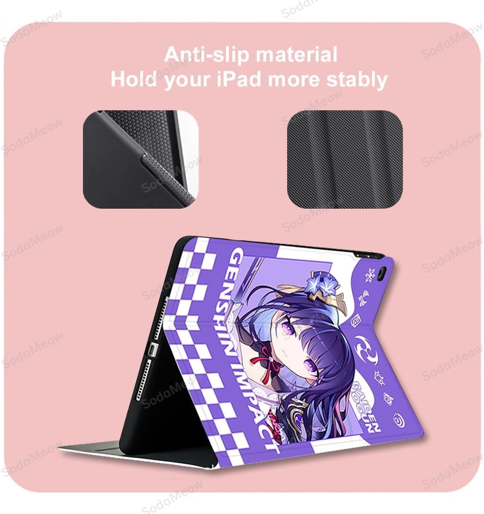 Anime Tablet Case with Pencil Holder Compatible with iPad 7/8/9/10/Pro/Mini/Air Kawaii Case (Furina-21,iPad Pro 4th/3rd/2nd/1st (11"))