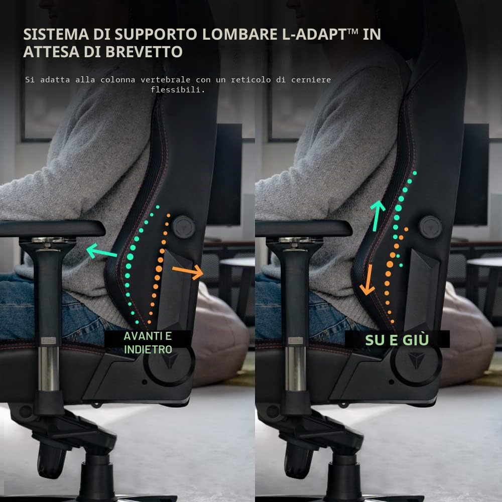 Sedia da Gaming Secretlab TITAN Evo Stealth - Sedia Computer Reclinabile, Ergonomica, Resistente con Braccioli 4D, Cuscino per la Testa Magnetico & Supporto Lombare - Fino a 180 kg - Nero - Similpelle