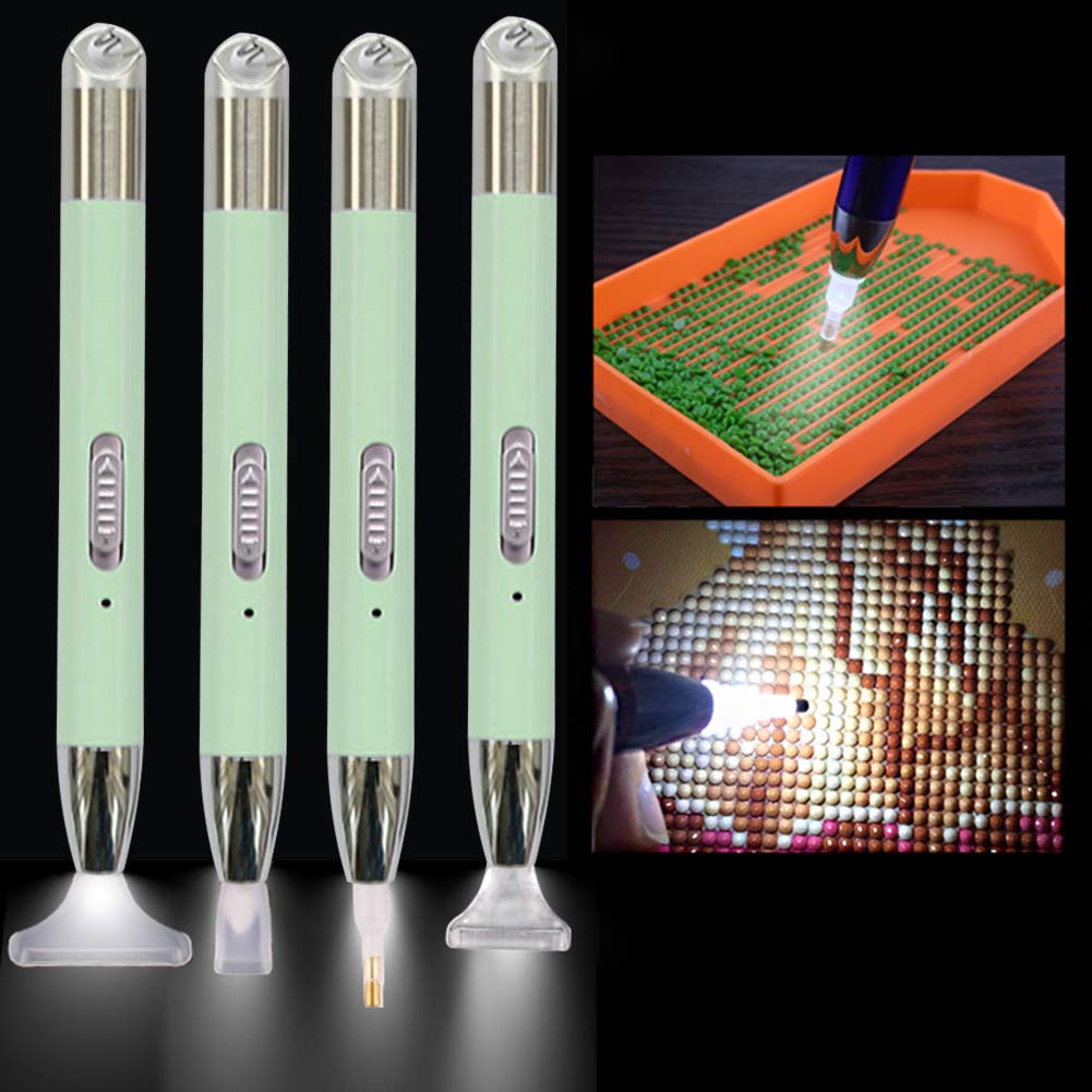 Stylo de Forage Peinture Diamant LED Stylo Forage de Point Lumineux Rechargeable par USB Stylo de Stylo de Forage Peinture Diamant LED Stylo Forage de Point Lumineux Rechargeable par USB Stylo de