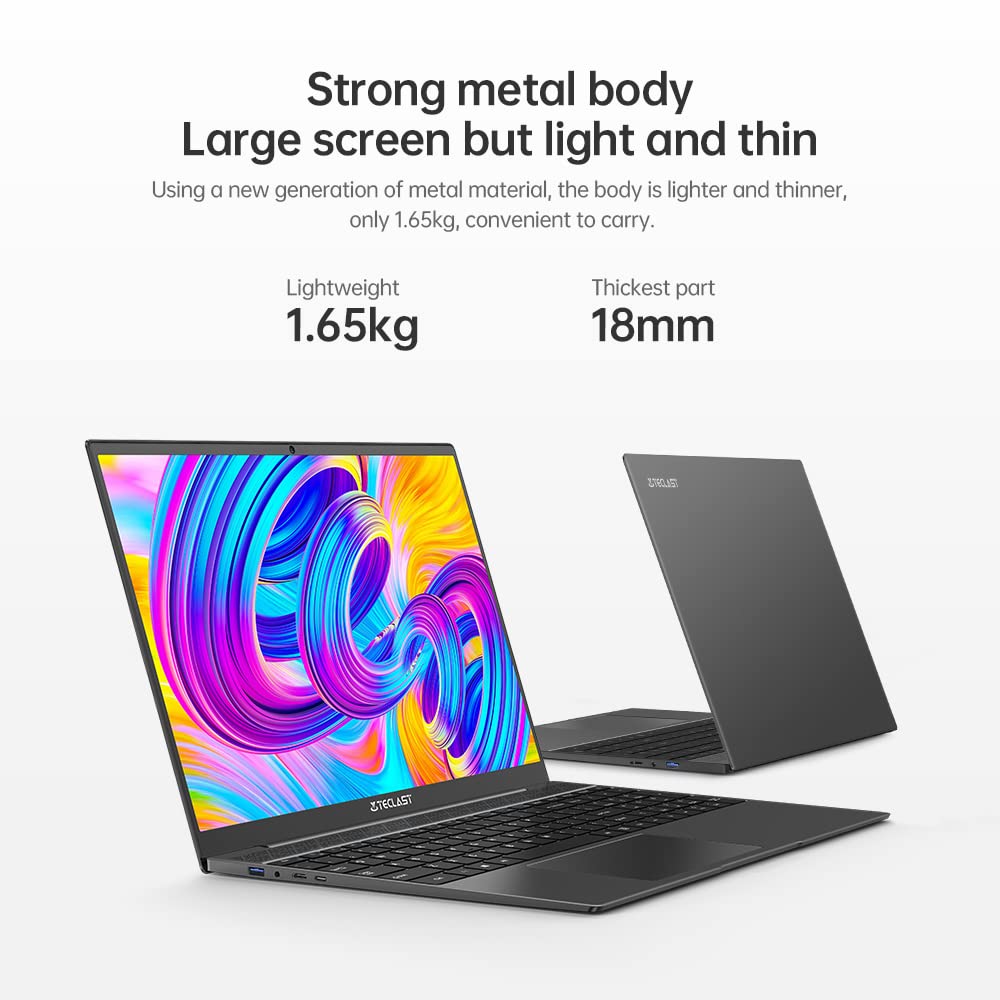 TECLAST Laptop 15.6 Inch F15 Plus2 8GB RAM 256GB ROM, 2.6 GHz