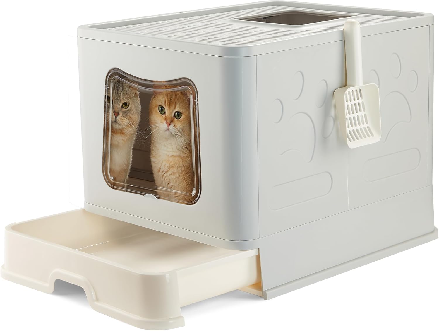 Amazon.com: Extra Large Cat Litter Box Jumbo Foldable Kitty Litter Box - Extra Large Cat Litter Box Multiple Cats