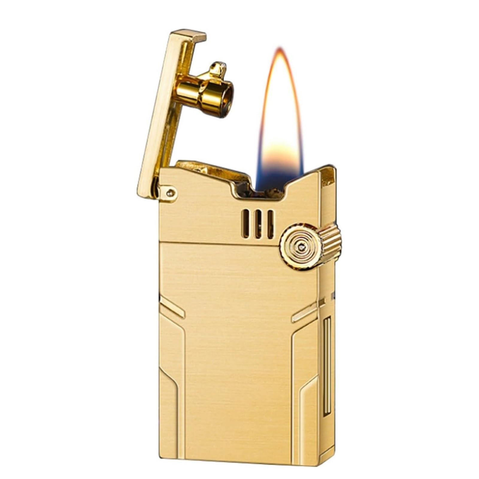Intelligent Mechanical Metal Kerosene Lighter — Multiple Ignition Modes, Transparent Fuel Reservoir, Reusable(B)