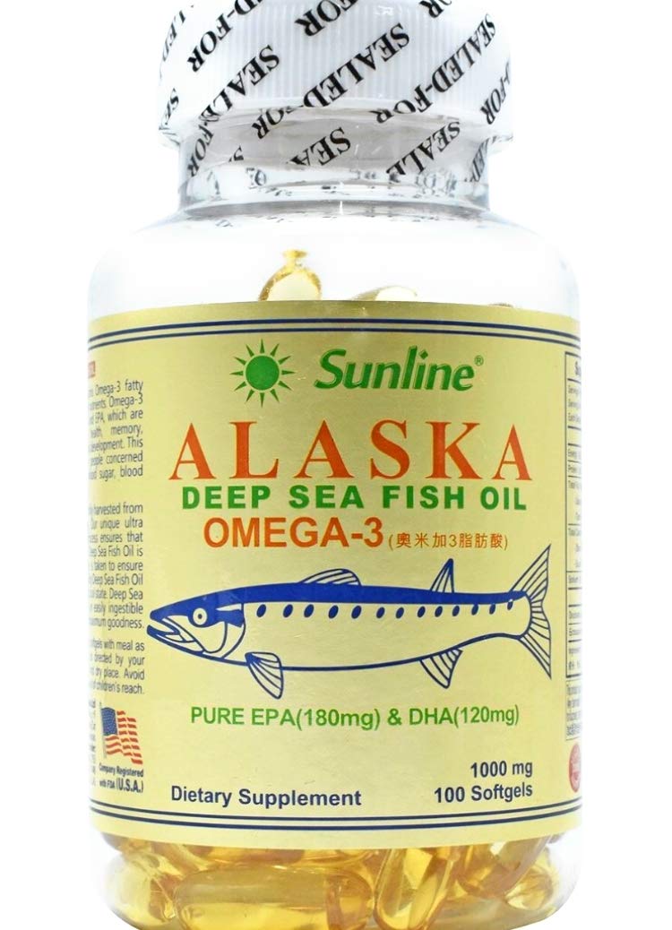 Sunline Alaska Deep Sea Fish Oil Omega-3 100mg 100softgels (B07MNSDWQC) Amazon Price History, Amazon Price Tracker