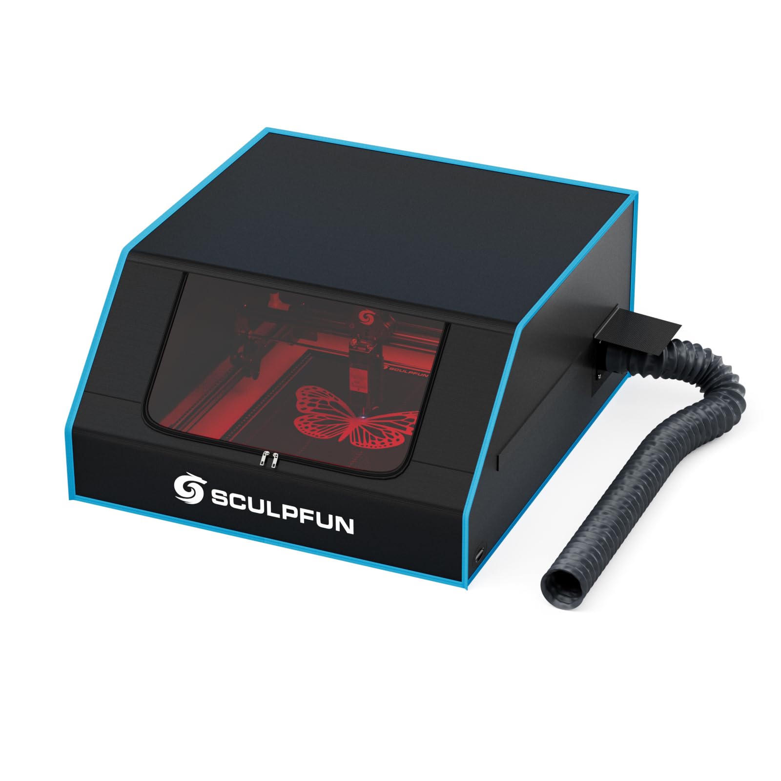 Sculpfun B1 Laser Enclosure, 765X680x380mm Protective Cover Box For S6, S9, S10, S30 Laser Engraver And Most Engraving Machine, Double Inlet Design Effectively Isolating Smog Odor