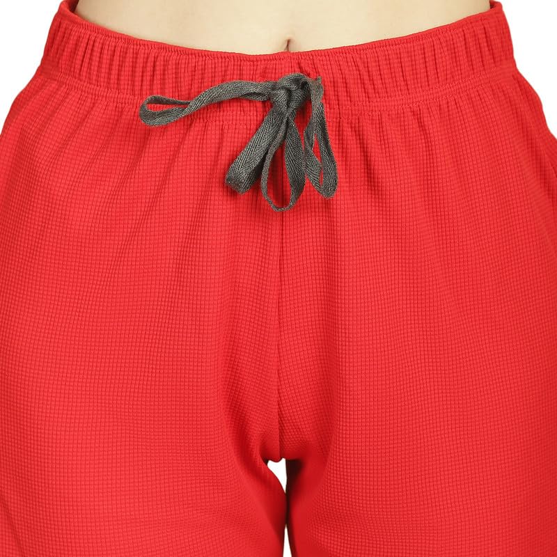 Image of Mack Jonney Solid Regular Fit Polyster Lycra Capri for Women-P