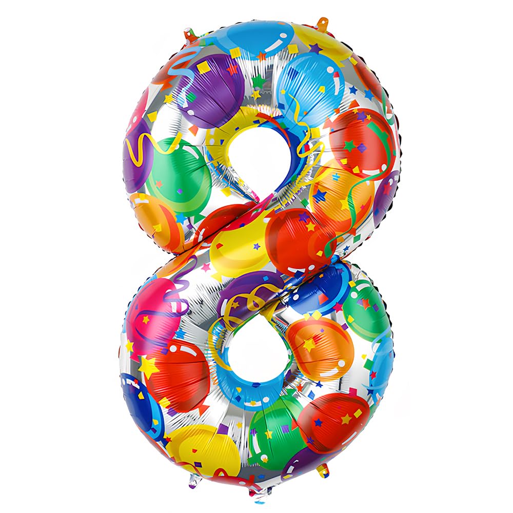 Foil Globo Número 5 Azul 40" (101cm), Inflable Helio o aire, Gigante Numeros 0-9, 10-19, 20-29, 30-100, Grande Globos Decoración para La Boda Aniversario y Cumpleaños Fiestas — view 486