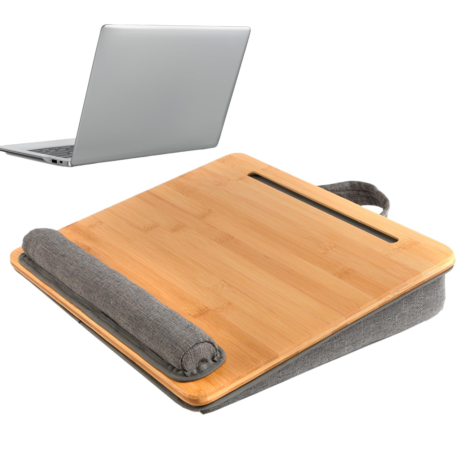 Laptop-Tablett, ergonomisches Schreibtischzubehör mit Handgelenkauflage – Laptop-Tisch für Bett | Sofa, Auto, Arbeitstisch, Büro, Schlafzimmer, Haus