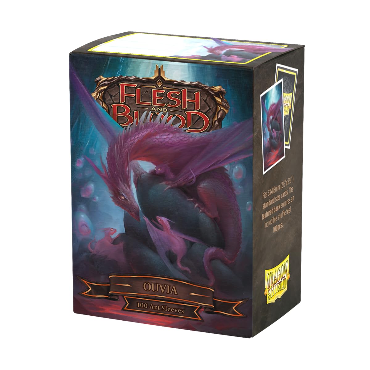 Dragon Shield | Flesh & Blood Art Sleeves | 100 CT - Smooth & Tough Premium TCG Sleeves | Compatible with Pokemon, One Piece & Magic the Gathering | Ouvia