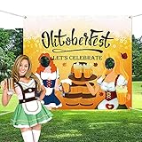 Dekorationen Oktoberfest Foto Requisit,Oktoberfest Party Dekorationen,Oktoberfest Spiele Zubehör,Deko Oktoberfest,Banner Hintergrund Requisiten (A)