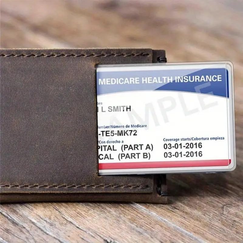 16pcs Clear PVC Card Sleeves, Waterproof Card Protector Sleeves for Credit Cards, Medical Cards, ID Cards2