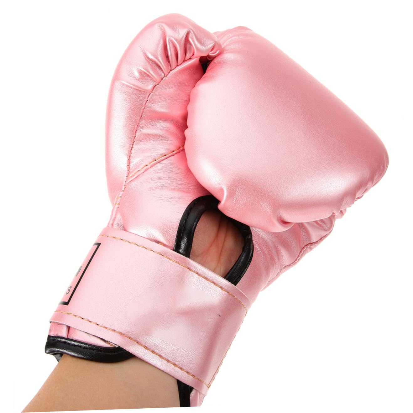 Kisangel 1paio Guantoni Boxe Per Sparring Regolabili Pu Imbottitura Per Kickboxing e Thai Per Allenamento e Sport Combattimento Rosa