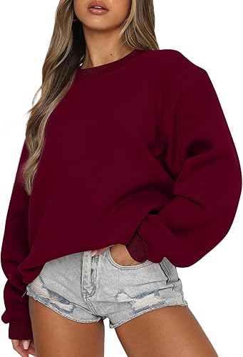 Miniatura 6 de EFAN Sudaderas de gran tamaño para mujer, cuello redondo, sudaderas con capucha y2k, trajes de moda de otoño, para adolescentes, niñas, lindo suéter
