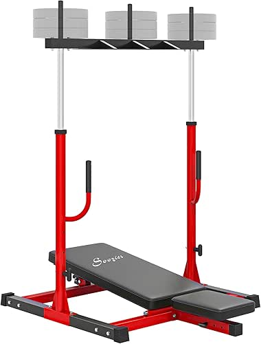 Soozier Vertical Leg Press Machine, 660LBS Capacity, Leg Strength Training