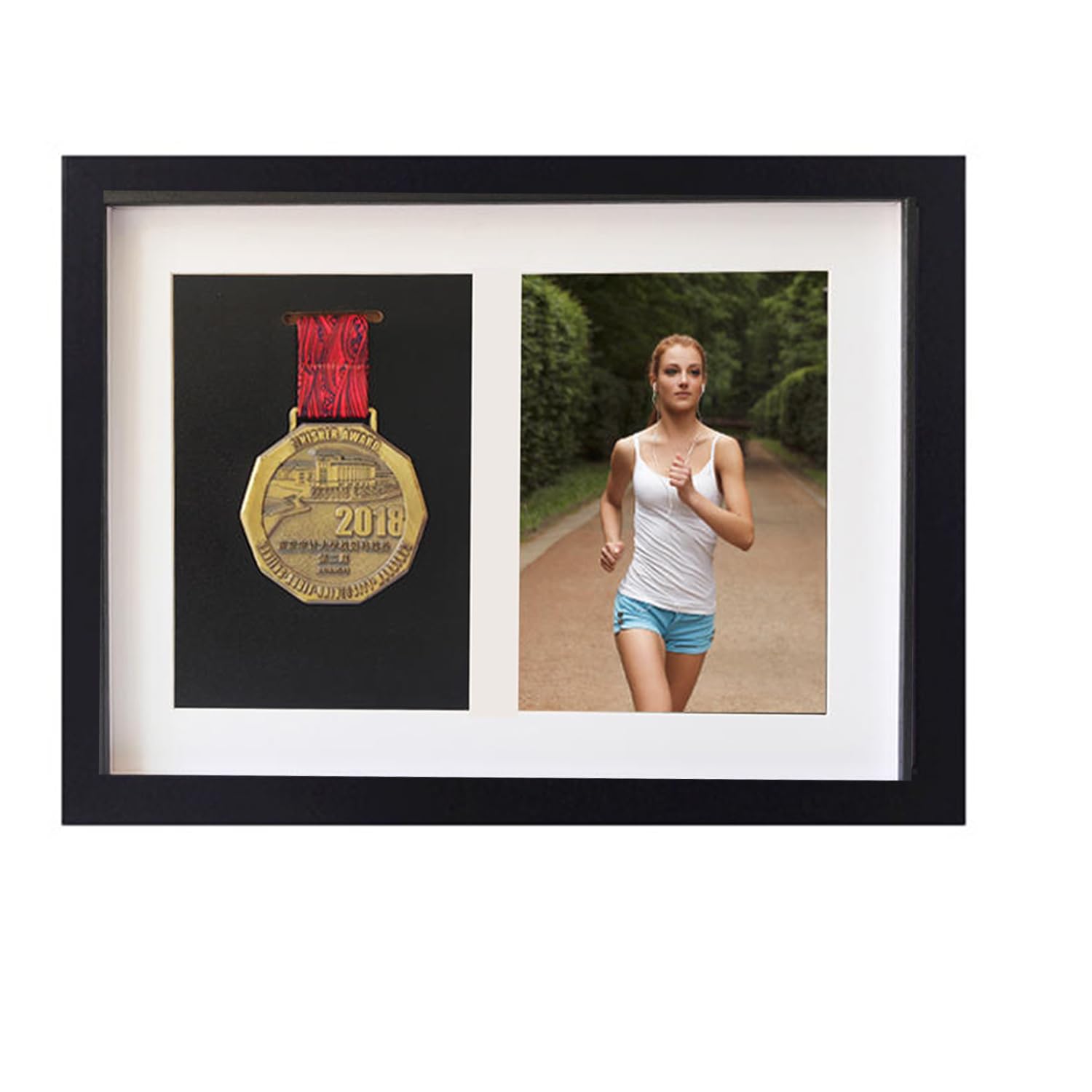 Solid wood Race Medal Display Mounted, medal display shadow box,medal display box - Image 3