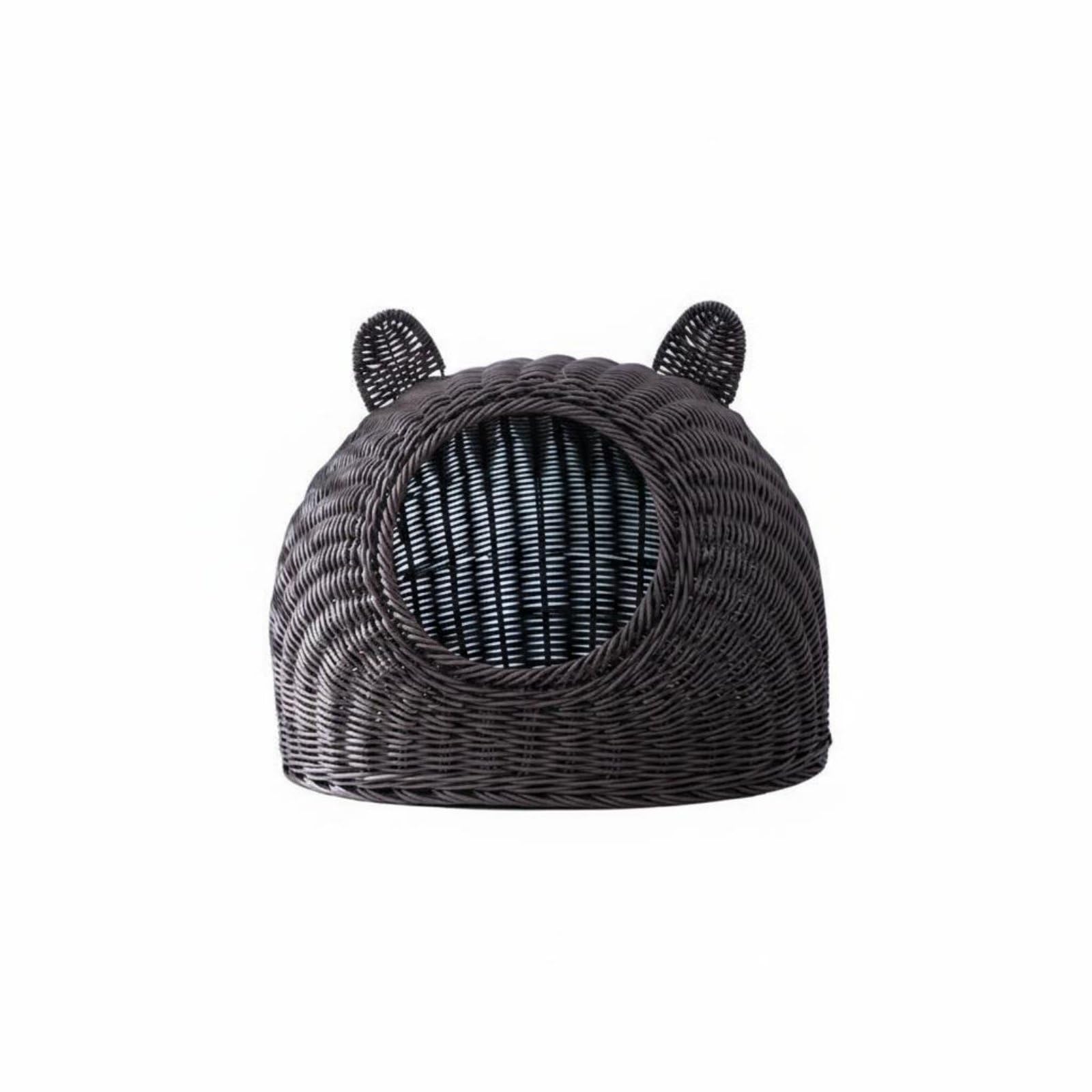 Panier pour chat facile à nettoyer avec structure renforcée marron