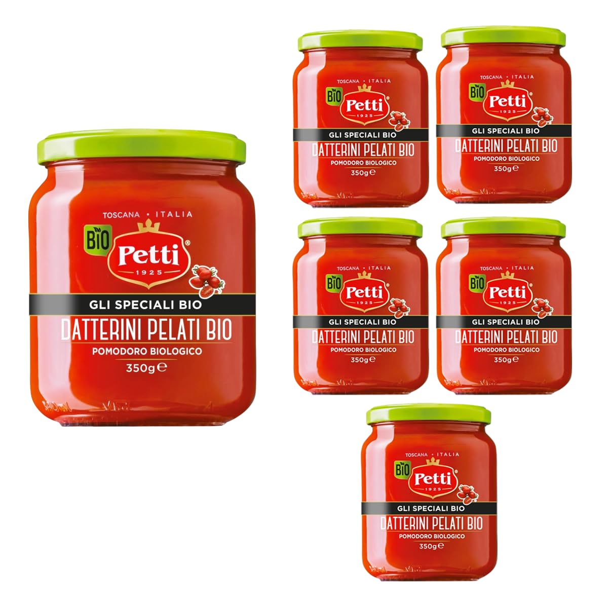 Petti Gli Speciali - Datterini pelati 350g (Pack 6)