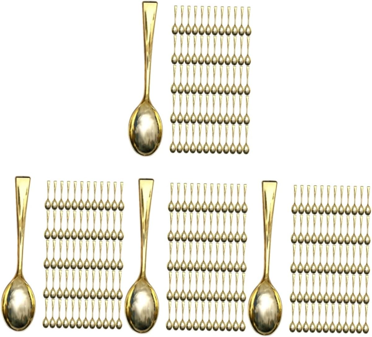 400pcs Dessert Spoons Lightweight Plastic Ice Cream and Cake Spoons for Parties Home and Restaurants Creative Smooth Finish