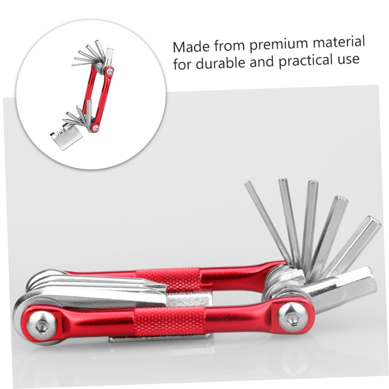 Toddmomy 1Pc Multi Function Bike Repair Tool Kit Portable Folding Bicycle Chain Repair with Wrench Screwdriver for Outdoor Cycling Maintenance Durable Material