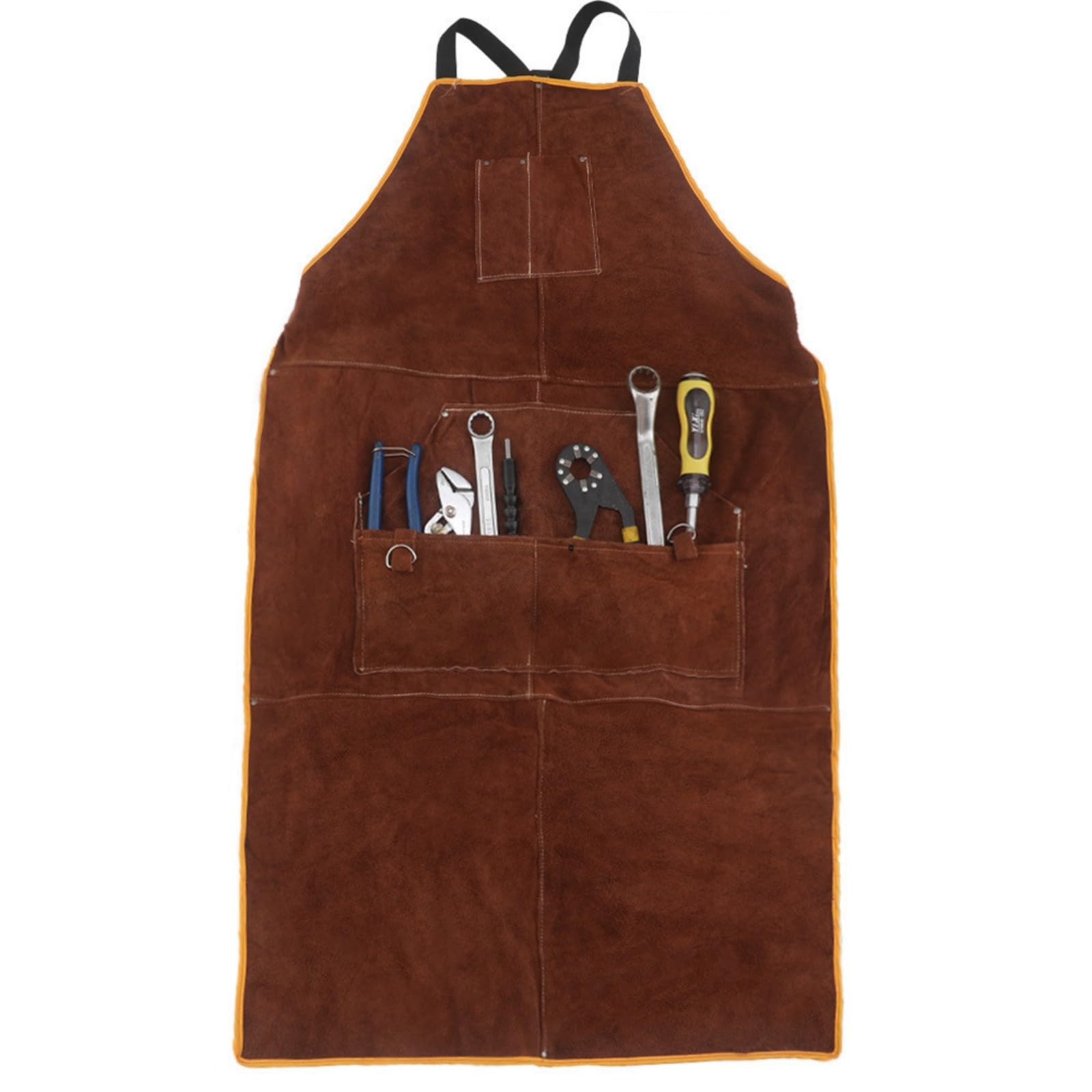 Xjdzineq Protective Smock Developed for Barbecue Cooking and Welding Includes Accessible Tool Pouches Permanent Waterproof Construction Best Present Dad Smock