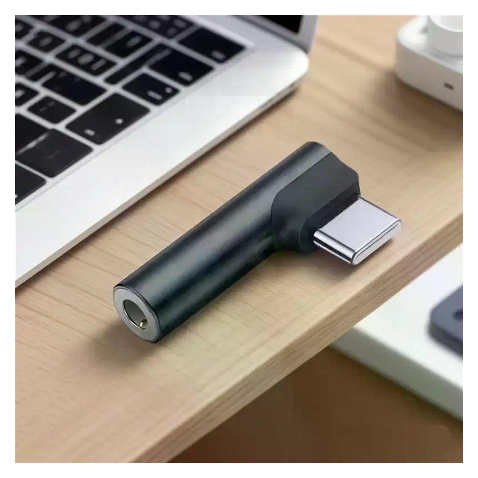 Adaptateur coudé type C vers jack 3,5 mm pour écouteurs de téléphone portable Android (A1)