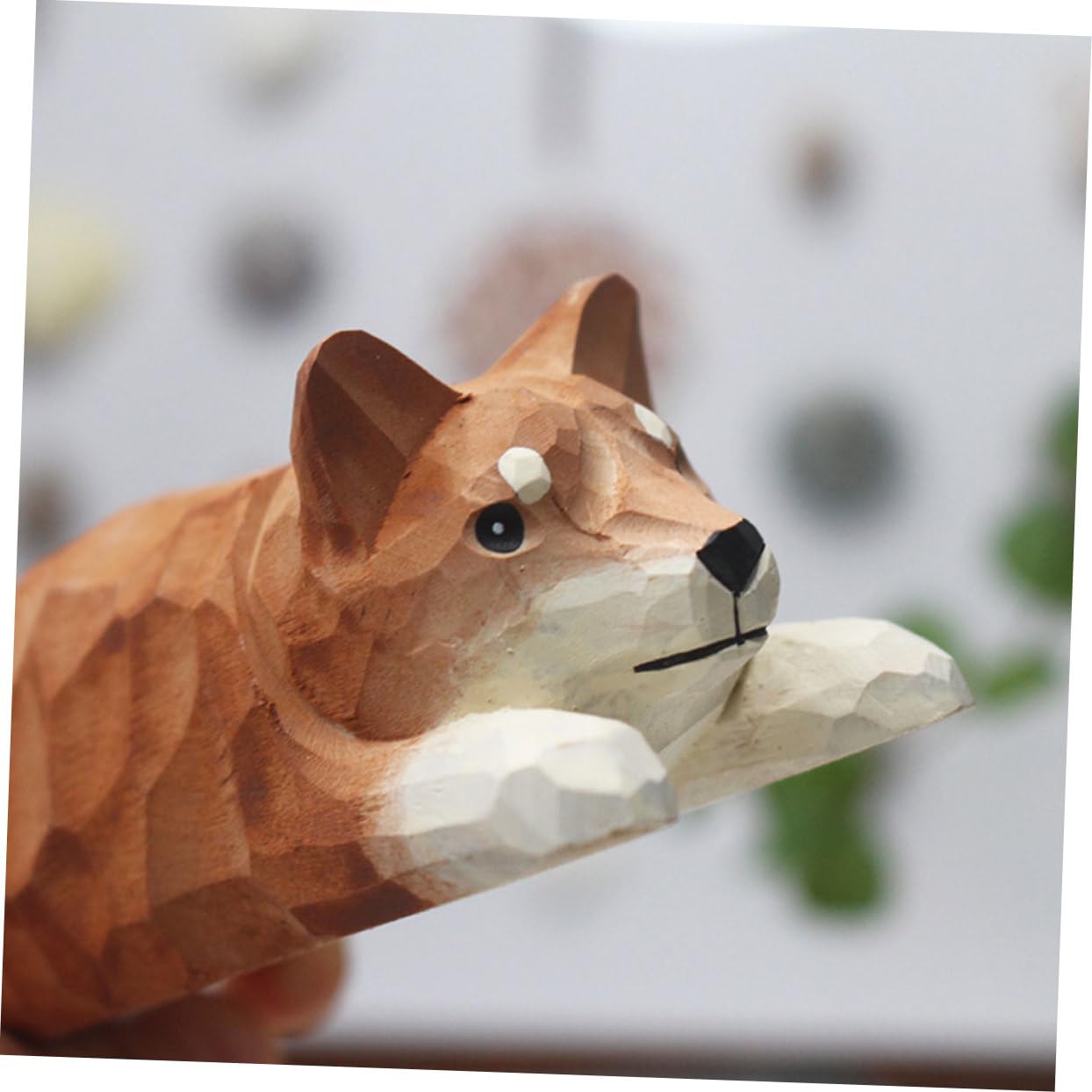 Amazon.co.jp: Gogogmee 木製犬オーナメント 手彫りクラフト