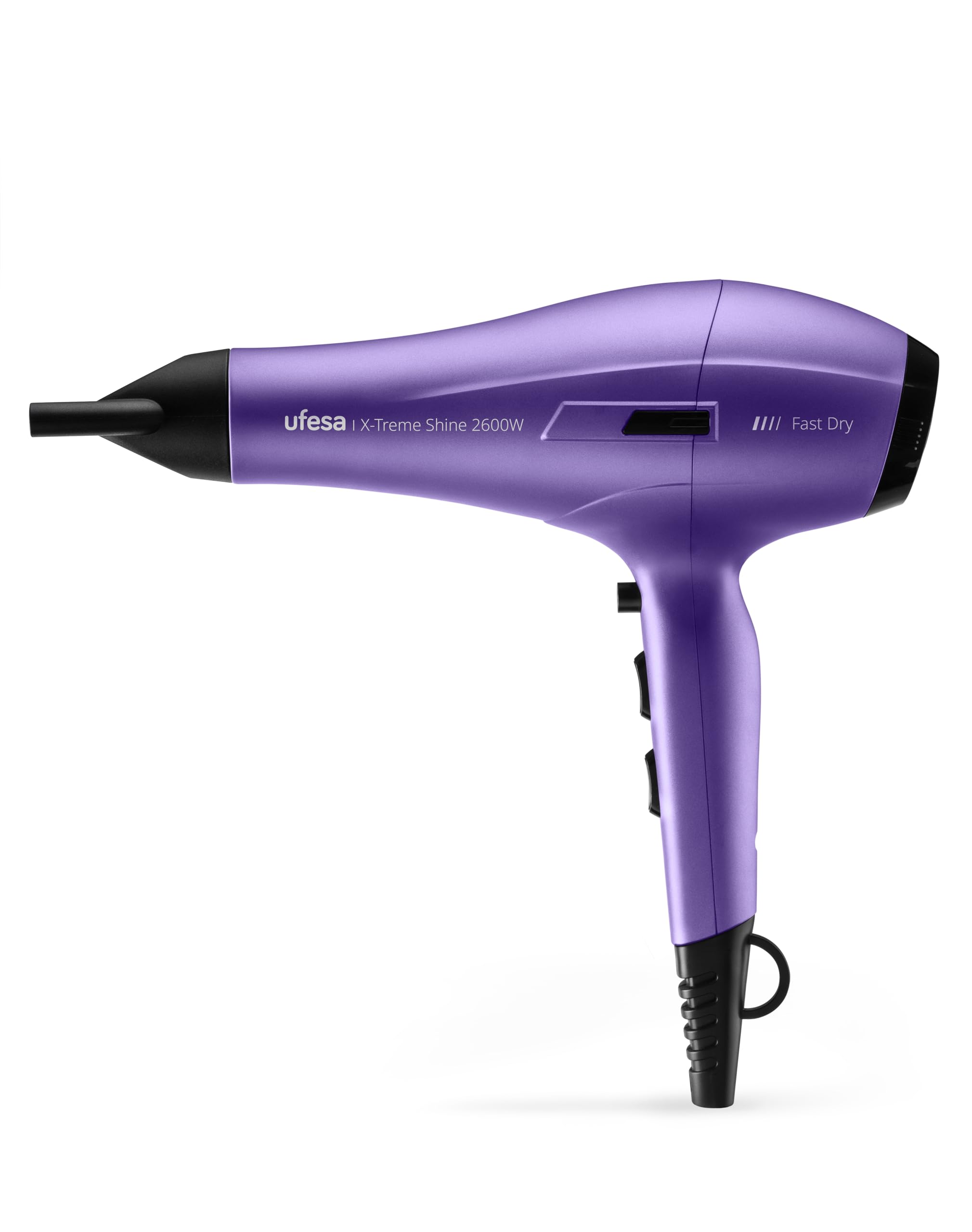 Ufesa Secador de Pelo Profesional 2600W Motor AC Tecnología Iónica Sin Encrespamiento Difusor Concentrador