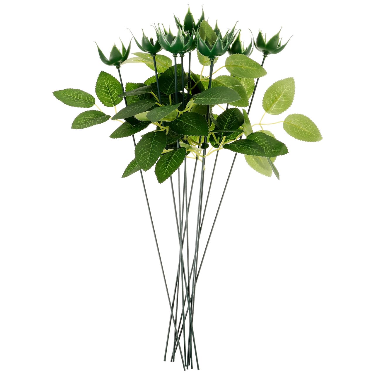 Künstliche Blumenstiele Mit Blättern Satz Kunststoff Blütenkelche Selbstgemacht Zubehör Für Blumenarrangements Bastelbedarf Haushalt Blumenladen