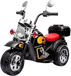 Zippy Toys, Brinquedo Mini Moto Elétrica Infantil Preto 6V