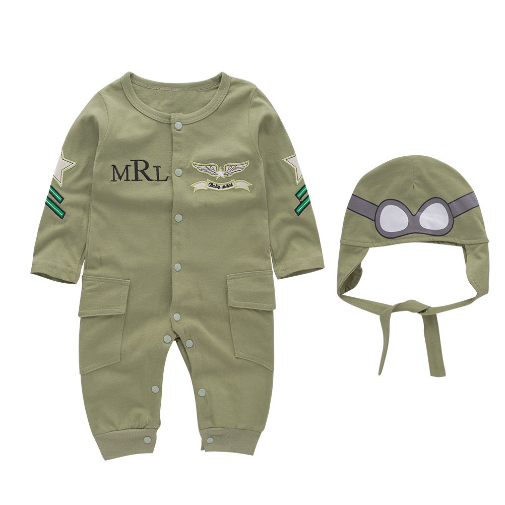 XM Nyan May's Baby Toddler Boys Pilot Jumpsuit 2pcs Set Toddler Outfits with Cap - Review, Price and Buying Guide