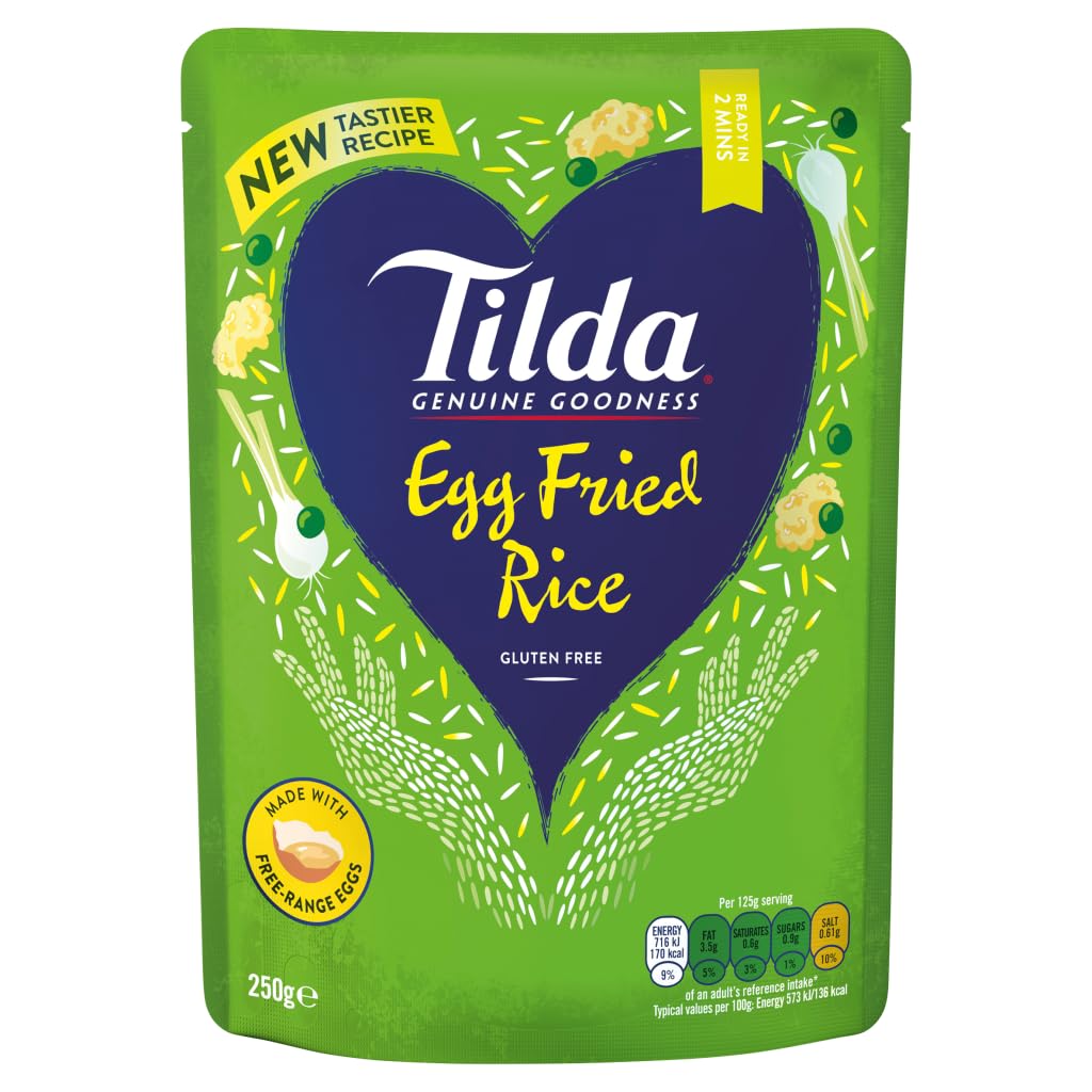 Tilda Microwave Egg Fried Rice, 250g