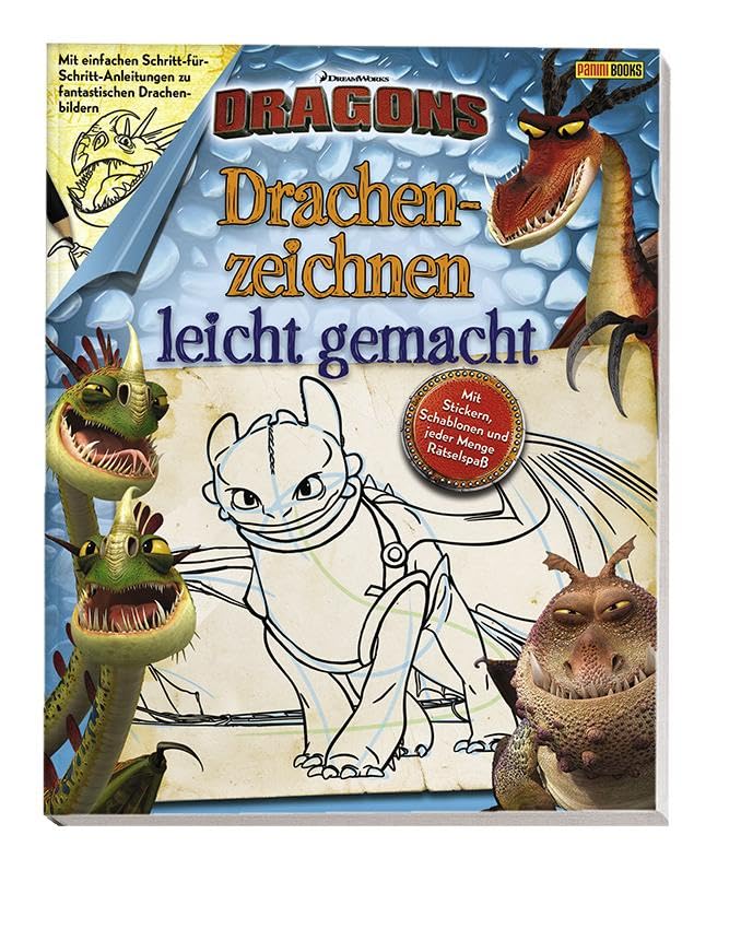 Dragons: Drachenzeichnen leicht gemacht: Activitybuch mit 48...