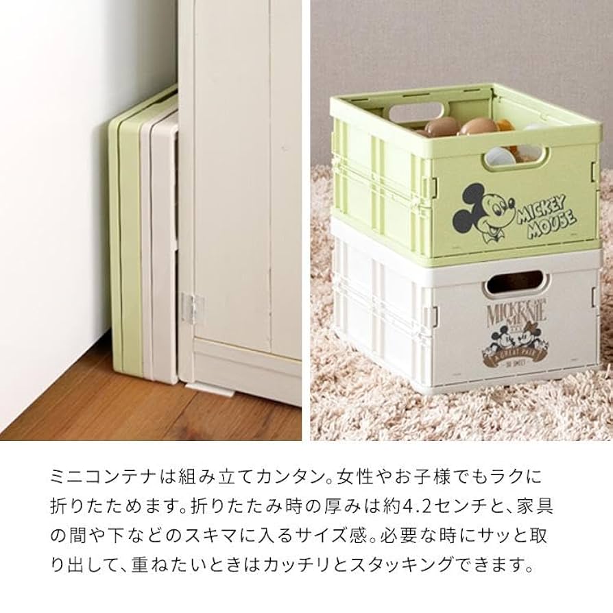 ミッキーマウス収納家具 プラスチック製の収納ボックス 楽天市場】収納ボックス 幅38×奥行27×高さ23.5cm ふた付き