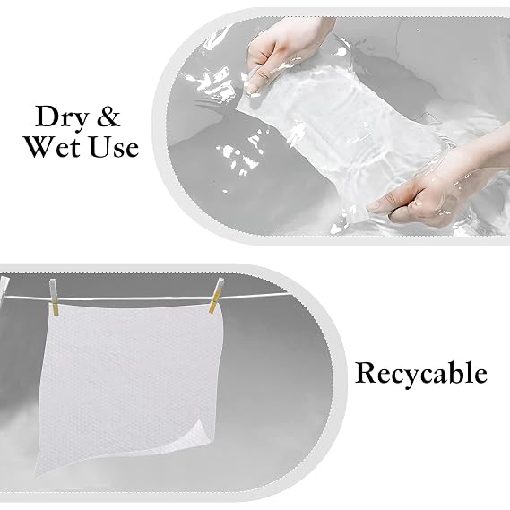 Disposable Face Towel Cloth for Washing, Thicker Disposable Face Cleaning Towelettes for Women Soft Towel for Cleanser Office Travel Makeup Remove