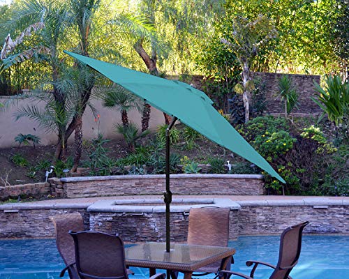 ABCCANOPY 2.7M Sonnenschirm Ersatzdach Patioschirm Marketschirm Ersatz Baldachin mit 8 Rippen,Türkis – Bild 7