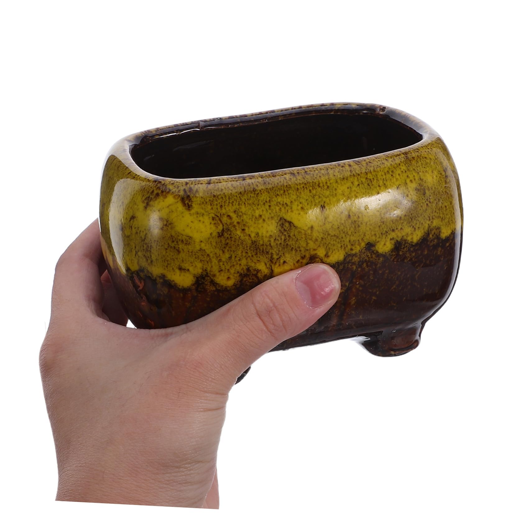 Milisten 5 ceramiczna doniczka Ceramiczny kwiat mini ceramiczne doniczki kwiatowe soczyste doniczki ozdobne soczysta doniczka ceramiczny garnek kwiatowy słodki ceramika