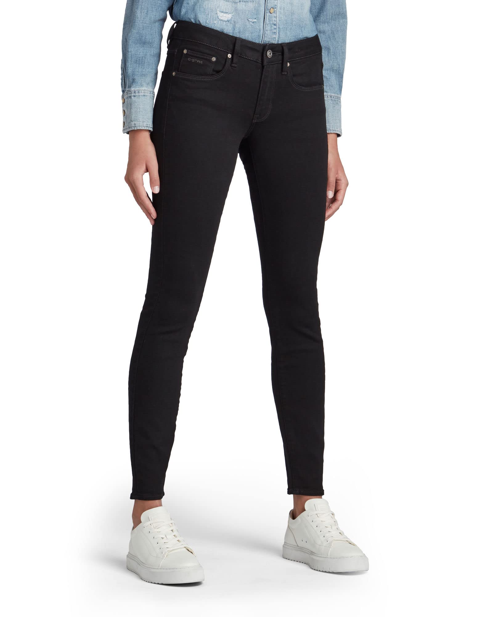 G-STAR RAW Damen 3301 Mid Skinny Jeans