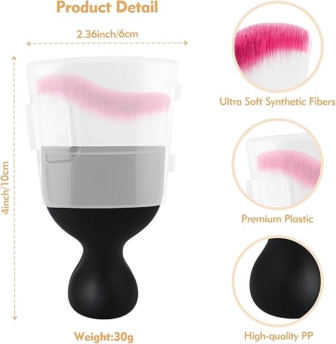 Miniatura 9 de Cepillo de limpieza interior del auto con cerdas ultra suaves, cepillos para detalles automáticos, accesorios para salpicadero, rejillas de