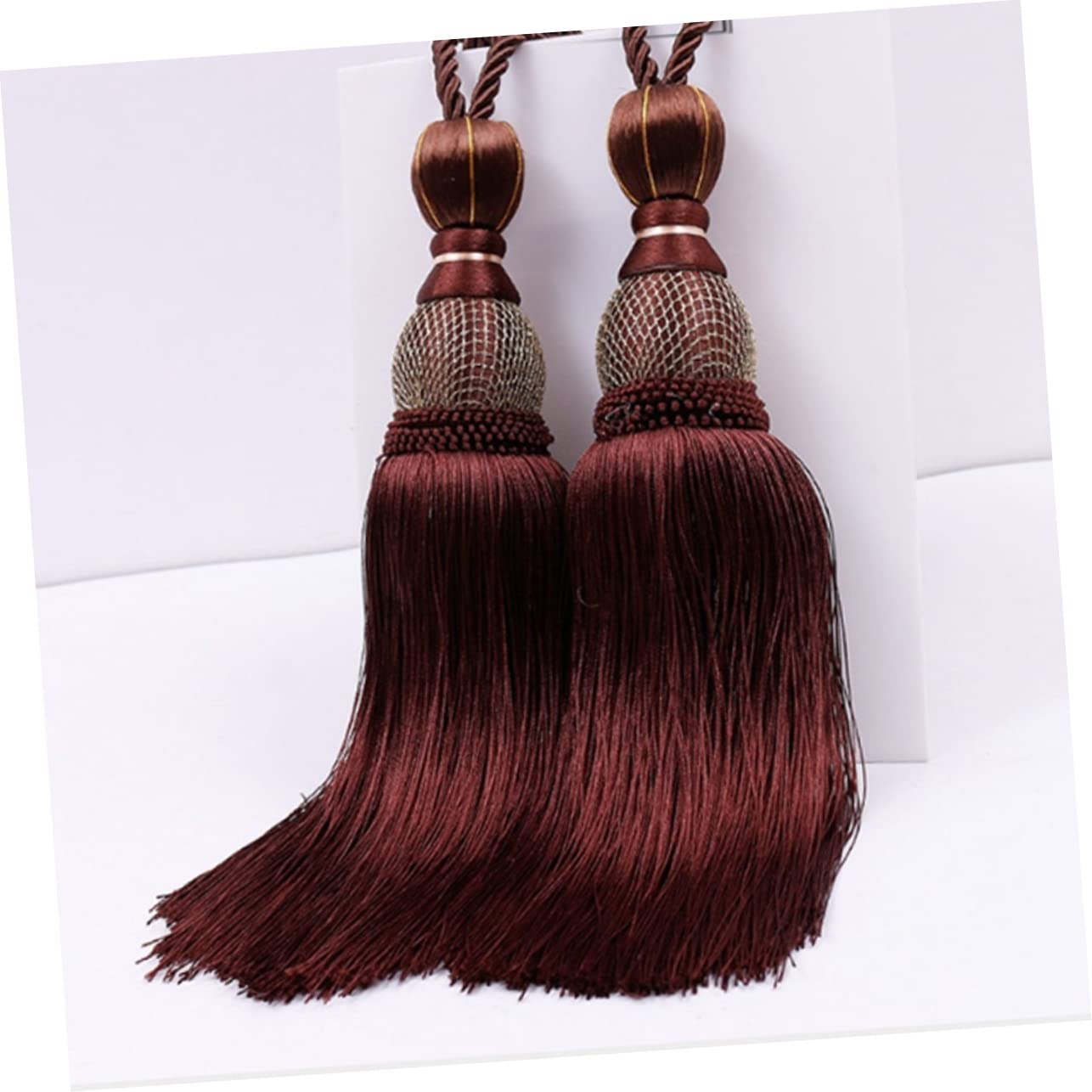 Attaches de Rideaux, Supports de Rideaux, 2 pièces, Boucle de Rideau à Boule Simple à Pompons (comme sur la Photo) (comme indiqué x 2 pièces M)