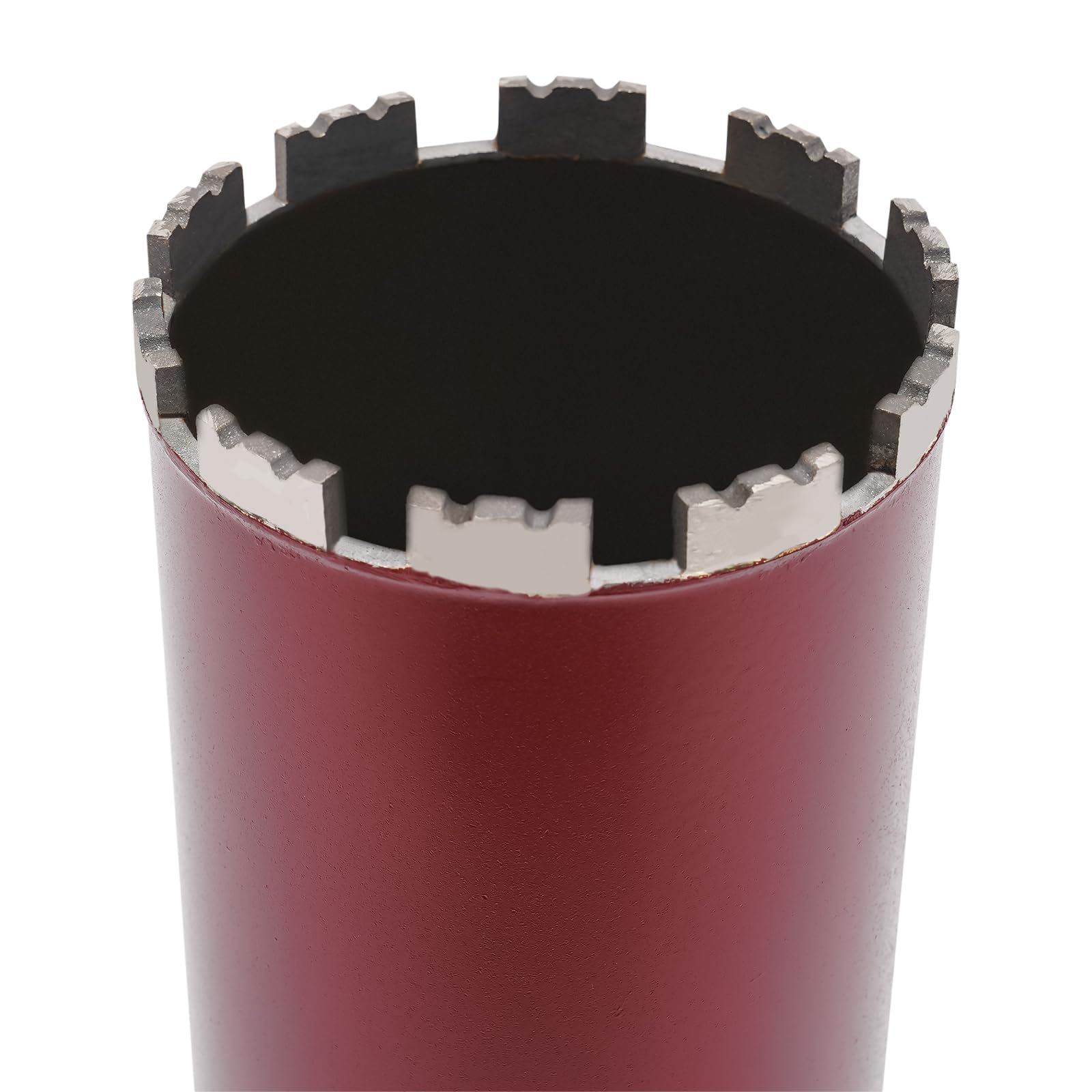 Trapano a nucleo manuale 112 mm su supporto centrale inclinabile, lunghezza utile 410 mm, trapano per lattine per l'installazione di cappe, scatole elettriche, aperture per tubi
