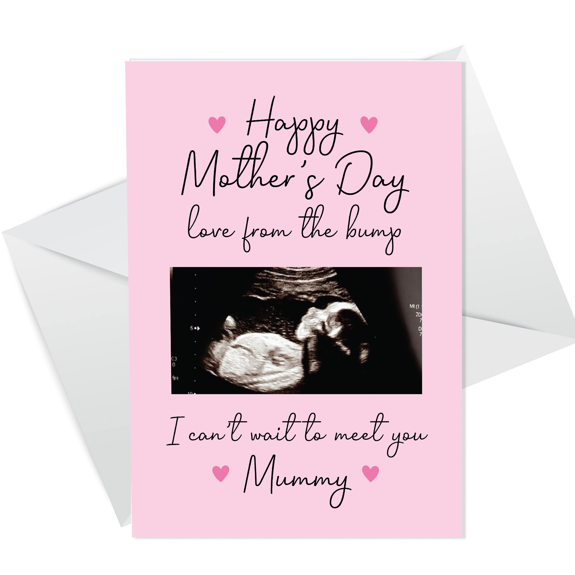 Mothers Day Card From Bump Personalised Baby Photo Mummy To Be Card From Bump