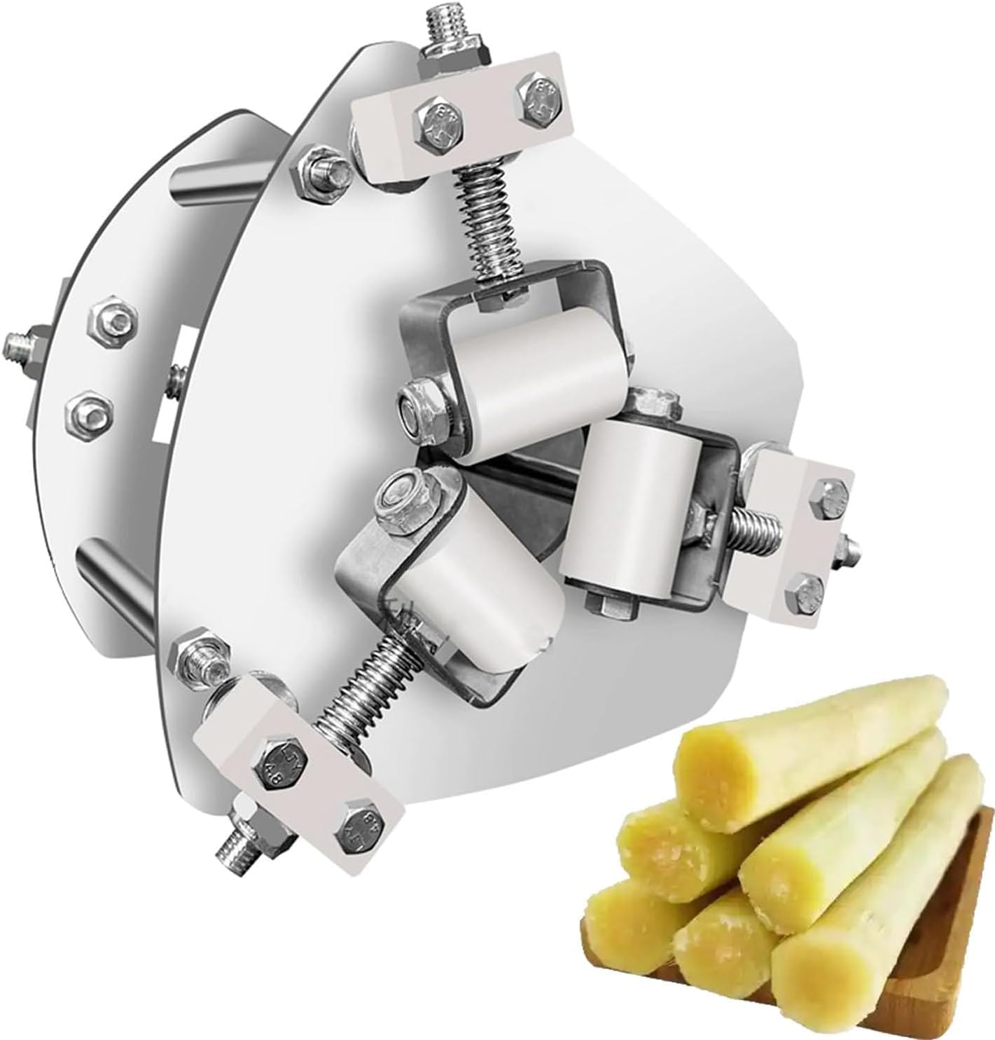 Manual Sugarcane Peeler, Small Sugar Cane Peeling Machine, Built-in Spring/Clamping Device Adjustable, Manual Push-Pull Sugarcane Quick Peeling Machine, for Sugarcane Peeling