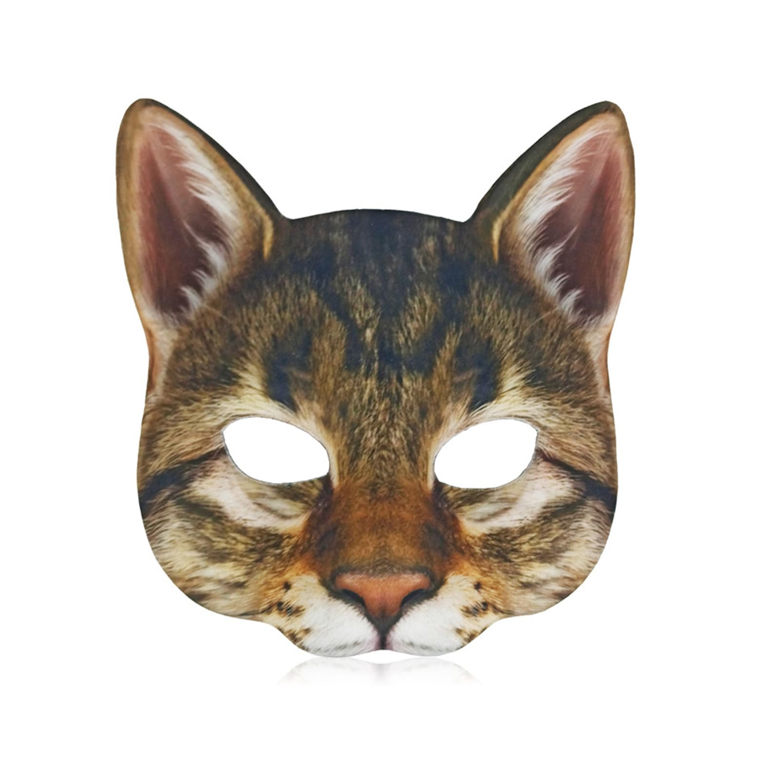 Cosysparks Cat Mask Cosplay Costume for Women Realistic Cat Animal Mask EVA Masquerade Mask for Fancy Dress Ball Carnival Halloween Animal Themed Party (Style 2)