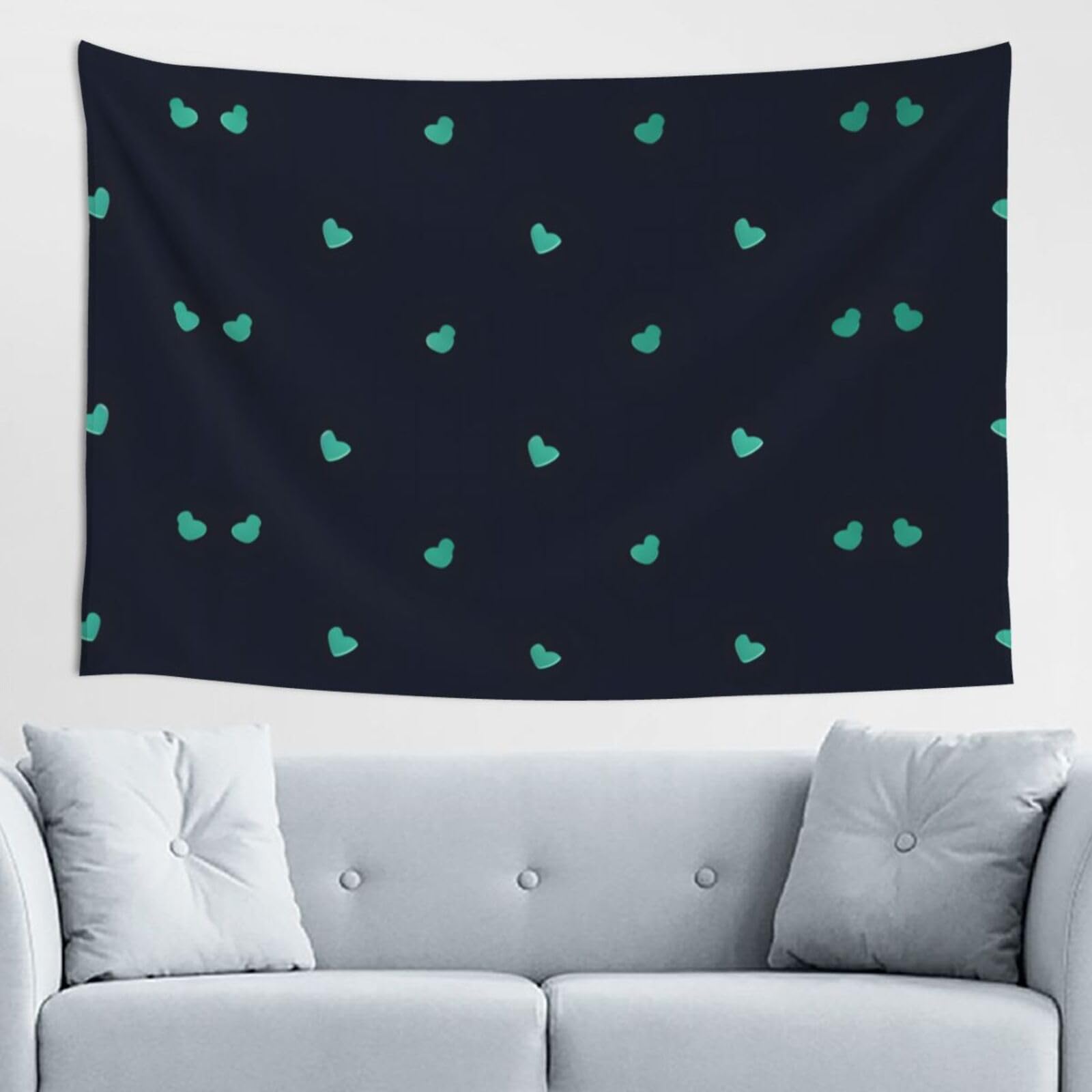ZZYYDS Lovely blue background Wall Decor Tapestry 60x40in, Wall Hanging, Home Decor, Dorm Decor, Porch Tapestry, etc.