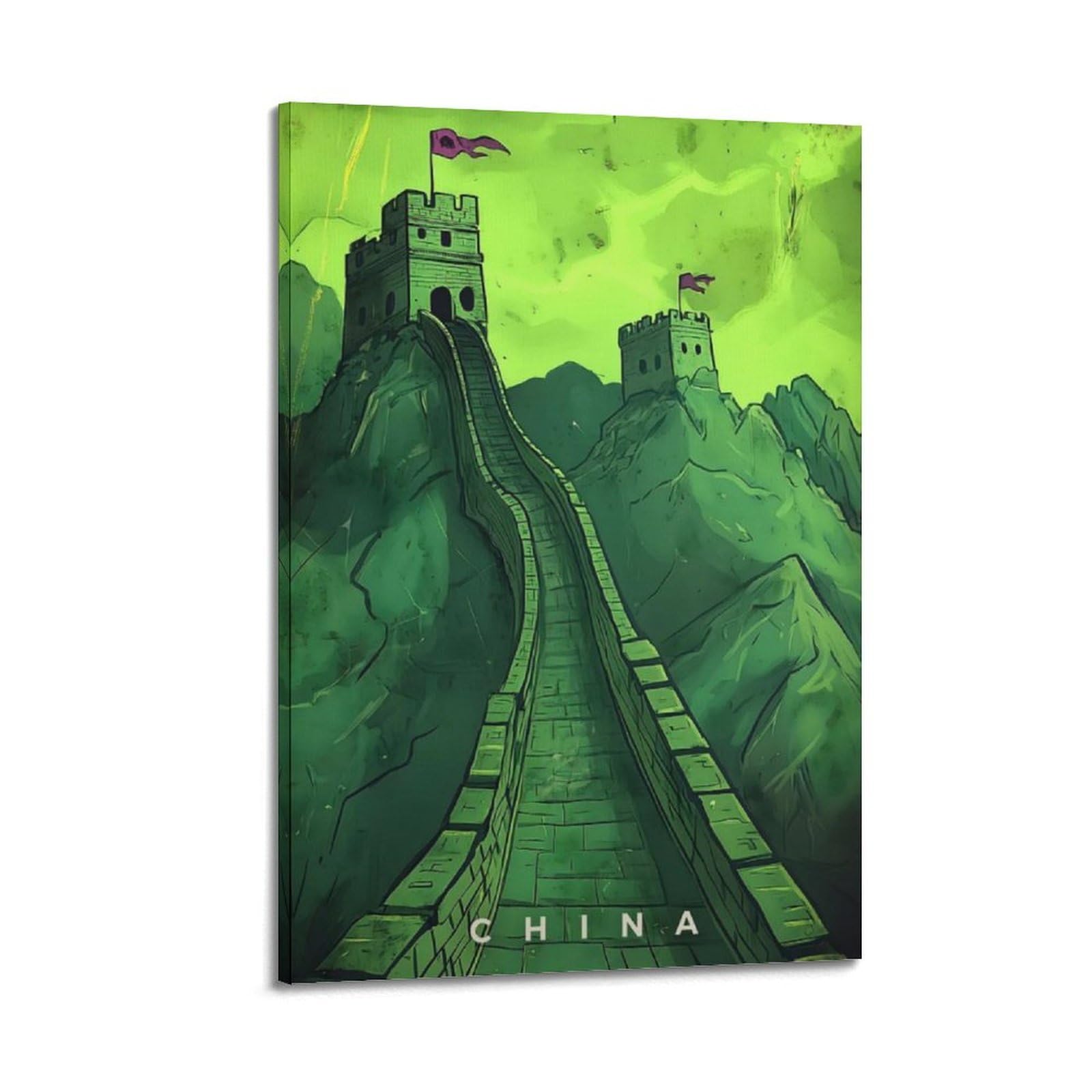 CZJHUDSU Chinese Propaganda Art Poster Poster Decorative Painting Canvas Wall Posters And Art Picture Print Modern Family Bedroom Decor Posters 24x36inch(60x90cm)