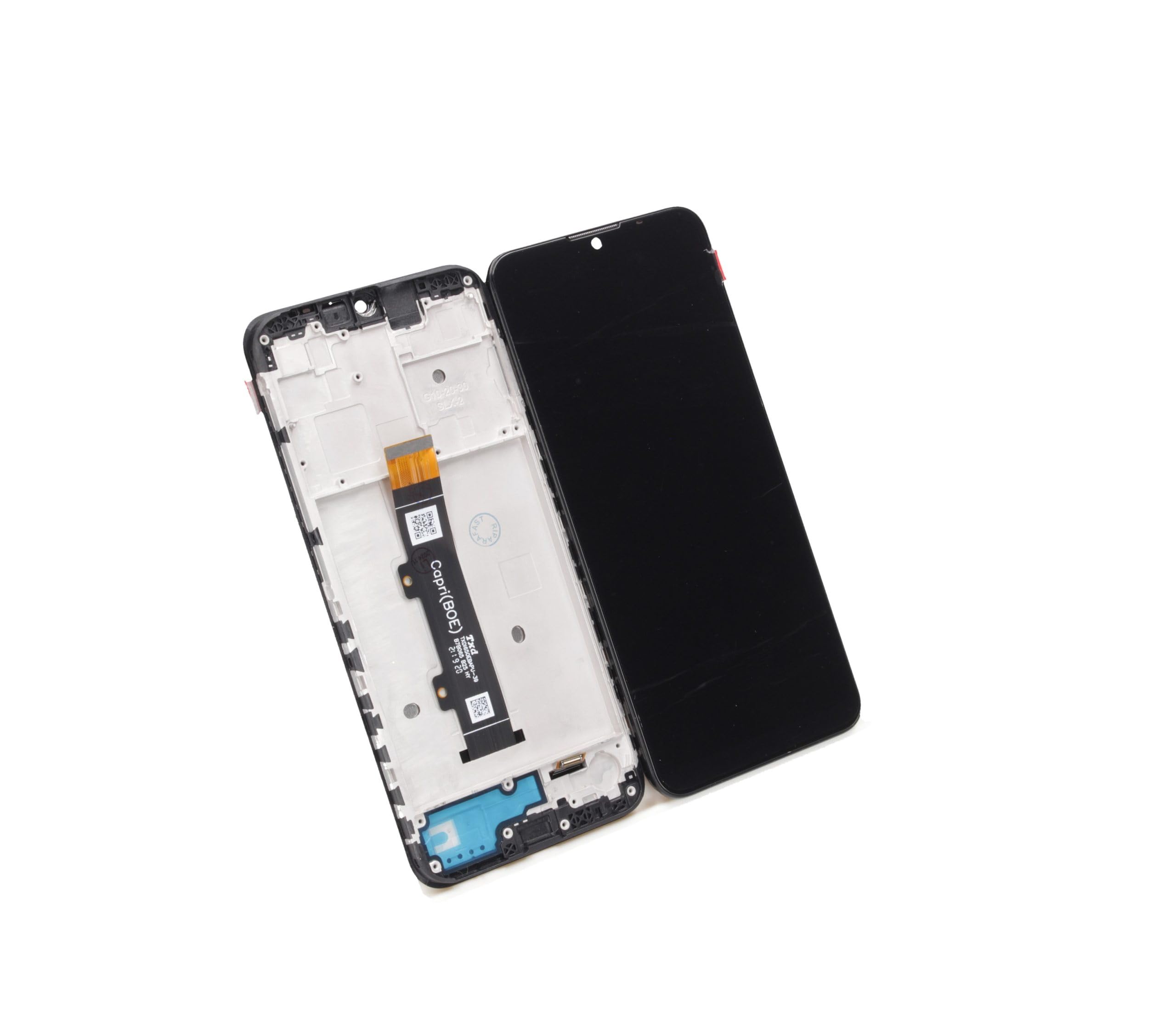DISPLAY CON FRAME PER MOTOROLA MOTO G20 XT2128 LCD TOUCH SCREEN VETRO NERO