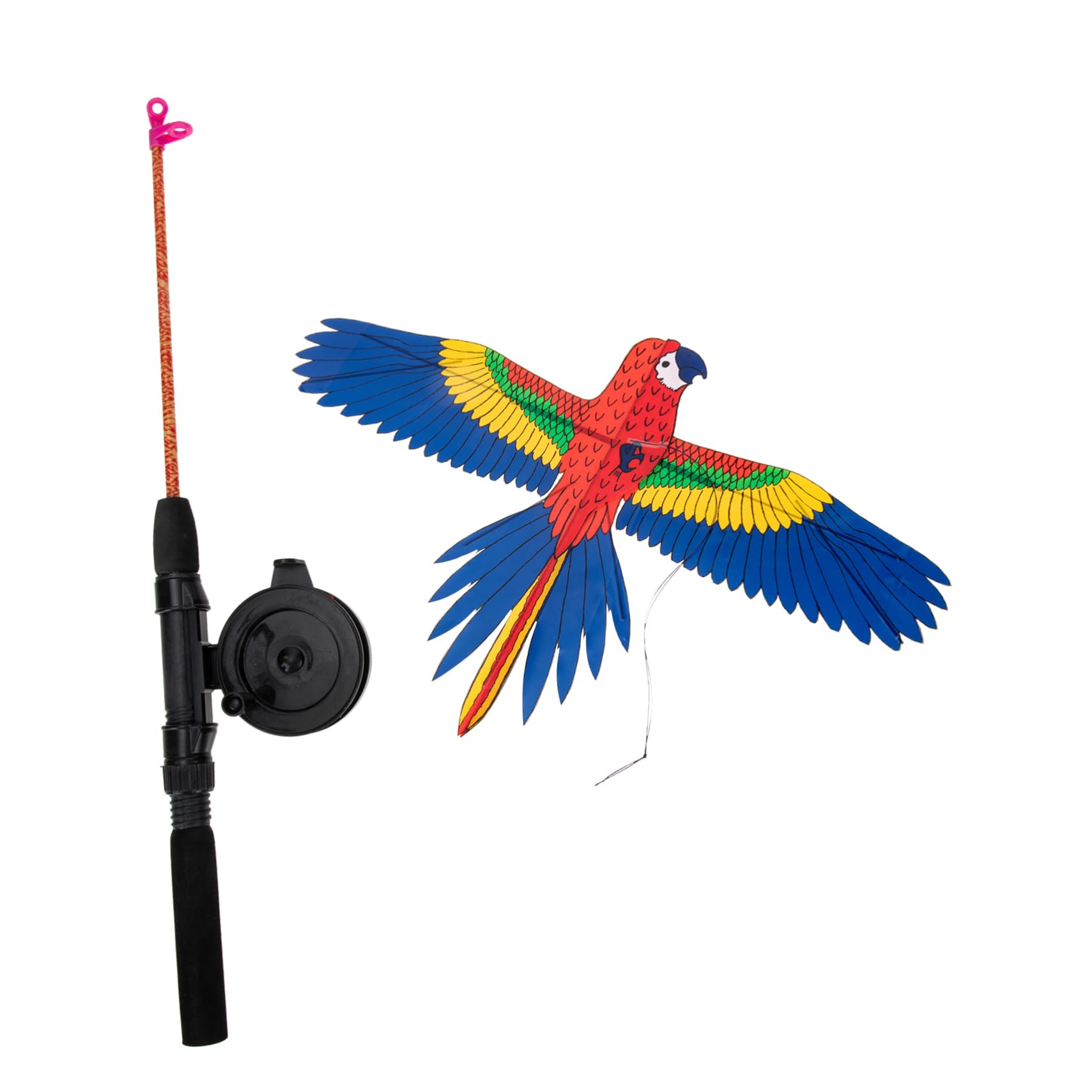 Sosoport Boys and Girls Kite Fishing Rod Set Easy to Fly Kite Toy Animal Design for Beach Fun